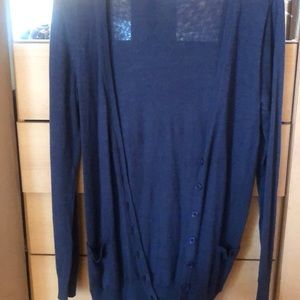 Forever 21 cardigan - navy blue - medium